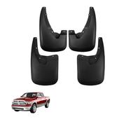 4PCS Mud Flaps Splash Guards for Dodge Ram 1500/2500/3500 2010-2018, Mudguards Fender Protector Kit All Weather Anti-Stone Chip Protection