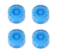 4Pcs Multi Color LP Electric Guitar Volume and Tone Knobs, Speed Control Top Hat Style for Electric Guitar, Plastic Guitar Knobs in Black White Transparent Gold Blue Red Brown