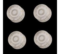 4Pcs Multi Color LP Electric Guitar Volume and Tone Knobs, Speed Control Top Hat Style for Most LP Guitars, Compatible with Electric Guitar - Black/White/Transparent/Gold/Blue/Red/Brown