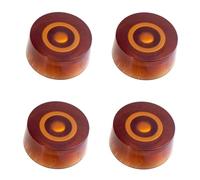 4Pcs Multi-Color Speed Control Knobs for Electric Guitar, Volume and Tone Top Hat Knobs, Vintage Style, Compatible with Most LP Guitars, Black/White/Transparent/Gold/Blue/Red/Brown