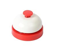 4PCS Multi-Functional Hand Press Bell - Great For Announcing Meals, Getting Attention & More For Kitchen Restaurant(Red 2)