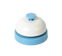 4PCS Multi-Functional Hand Press Bell - Great For Announcing Meals, Getting Attention & More For Kitchen Restaurant(Blue)