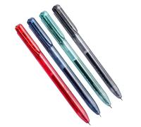 4Pcs Multicolored Pen 4 Color in 1 Gel Retractable Inks Pens 0.5MM Tip for School Supplies Set with Quick Refill