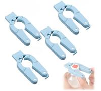 4pcs Multifunctional Bottle Opener 3-in-1 Plastic Lid Opener Funny Plastic Bottle Opener for Seniors Hand Weakness Arthritis Easy to Use for Soda Drink Bottle (4pcs)