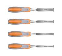 4Pcs Multifunctional Woodworking Carving Gouge Set High Hardness Carving Cutter Flat Multiple for Professional High Carbon Steel