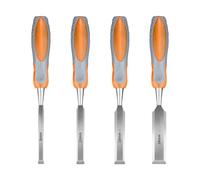4Pcs Multifunctional Woodworking Carving Gouge Set High Hardness Carving Cutter Flat Multiple for Professional High Carbon Steel