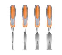 4Pcs Multifunctional Woodworking Carving Gouge Set High Hardness Carving Cutter Flat Multiple for Professional High Carbon Steel