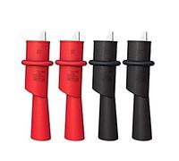 4PCS Multimeter Crocodile Clips, Insulated Crocodilian Clip, Alligator Clip, Crocodile Clamp Electrical Clamp for Multimeter Testing Probe, Black and Red