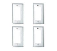 4Pcs Multipurpose Flame Resistant Sturdy Galvanized Alloy Outlet Covers With Portable Designs For 4x2Inch Box Daily Use Easy Installion Electrical Box Cover