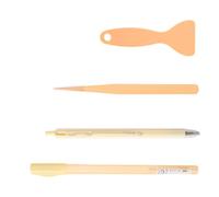 4Pcs Multiurpose Scrapbooking Craft Tool Includes Adhesive Applicator Spatula Ceramic Cutter and Tweezers for Art Craft Ceramic Pen for Art Project