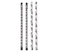 4pcs Musical Note Pencil HB Standard Pencil Music Stationery Piano Notes School Student Gift Durable and Useful Practical and easy to use pulabo