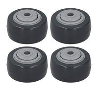 4Pcs Mute Wheel PU Anti - Winding Furniture Trolley Caster, 2in Directional Caster Wheel, Soft Polyurethane Material with High Load Capacity 40kg, Durable Hardware Tools for Superm