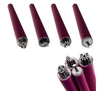 4Pcs Nail Art Flower Stamping Pen, Nail Art Stamping Pen Set,Nail Art Pen Nail Art Design Tools,Art Stamping Pen Diy Nail Art Tools,Dot Painting Tool Nail Art Graffiti Diy