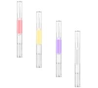 4pcs Nail Care Oil Pen 2ml Portable Mineral Beeswax Pp for Manicure | Rose, Lily, Lavender and Orange Set, Nourishing Treatment Pen, Home Use