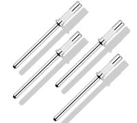 4pcs Nail Drill Bit Stainless Steel 3 mm x 38 mm - Manicure Bits for Acrylic Nails, Professional Nail Drill Tools Accessories