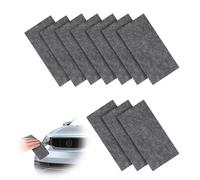 4pcs Nano Cloth, 7.87x3.94in Gray Scratch Remover for Vehicles Multi-Purpose Cleaning Magic Sparkle Nano Cloth Car Scratch Cloth for Repairing Minor Scratches Surface Paint Residues Polishing