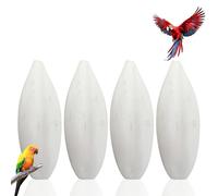 4PCS Natural Cuttlefish Bone (9-12cm), Cuttlefish Bone for Birds & Tortoise Food, Parrot Toys & Bird Toys, Budgie Treats & Cockatiel To/ys for Beak Trimming & Calcium, Versatile Pet Bird Accessories