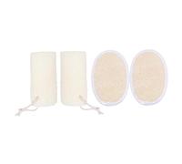 4pcs Natural Loofah Bath Brush Exfoliating Shower Tool for Gentle Skin Scrubbing Durable Bathing Supplies for Body Care Family and Friends