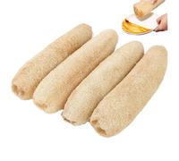 4PCS Natural Loofah Sponge, Loofah Sponge for Dishes, Bath, Shower..