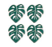 4Pcs Needle Minder Set, Magnetic Needle Minder for Cross Stitch and Embroidery, Green Leaves Design with Strong Alloy Magnets, DIY Sewing Accessories for Crafters