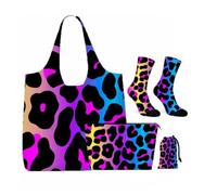 4Pcs Neon Leopard Print Gifts for Women Girls Leopard Lover