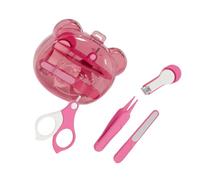 4Pcs Newborns Nails Trimming Set with Safe Designing Scissors Nails Trimmer & Nails File and Handy Storage Box Case