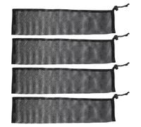 4pcs Niger Seed Bird Feeder Hanging Mesh Sack for Outdoor Wild Birds