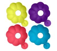 4Pcs No Drop Popsicle Holders, Ice Cream Stick Holder for Boys Girls, Portable Safe Silicone Popsicle Protectors, Reusable Ice Cream Racks, Ice Pop Stand for Summer Pool Parties
