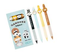 4PCS Noise Frees Retractable Gel Pen Fast Dry Inks Not Smudges Writing Comfortable Handle for Students Professional Quick Drying Gel Set