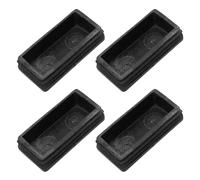 4pcs Non-Slip Ladder Feet Protective Cover for Folding Ladder Pads | Plastic Anti-skid Insert, Wear-resistant Replacement for Indoor Floors, Vinyl Surfaces, Maintenance Workers