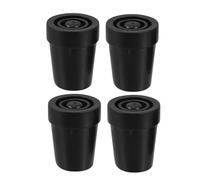 4Pcs Non Slip Plastic Cane Tips for Walking Sticks and Crutches Durable Replacement Tips for Enhanced Stability and Safety Transparent Design for Seamless Integration