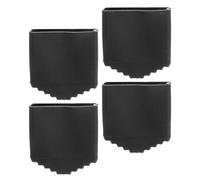 4pcs Non Slip Rubber Ladder Feet Replacement Caps for Folding Ladders | Black Thick Profile, 2x4cm Inner Diameter, Easy Fit for Smooth Floors and Utility Work