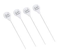 4Pcs Non-Stick Cake Skewers Testers Practical Cake Skewer Tester Reusable Probe Skewer Odorless Steel Cake Testing Needles for Kitchen Baking