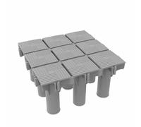 4PCS NonSlip Bath Mat Set Quick Drain AntiMould Shower Mat Interlocking Raised Floor Mats for Bathroom Patio Balcony Pool Deck 15x15CM