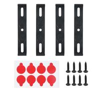 4pcs Number Plate Holder Clips, 118x19mm Frameless Car Number Plate Holder Bracket Kit, Universal License Plate Holder Fixings for 110mm Plates, Secure Licence Plate Holder for Vehicles