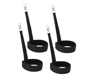 4PCS Nylon Adjustable Ski Glove Leashs, Elastic Wrist Leashs Straps with Hook for Hanging Gloves, Universal Sport Strap for Skiing, Snowboarding & Winter