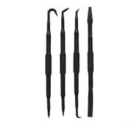 4pcs Nylon Hook Puller Set 164mm Precision Tip | Heavy duty nylon material, prevents part damage, 164mm length, black or pink options, precise control(Black)