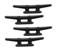4pcs Nylon Rope Hitch Rope Post Kayak Cleats Marine Cleat Replacement Daily Use Marine Cleat Rope Fixing Cotter Boat Practical Cleat Marine Rope Cleat Mooring Cleat Black