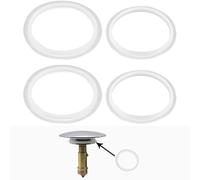 4PCS O-Rings Seal Rubber Gasket, Bathroom Sink Drain Plug Stopper Silicone Seal Ring Sealing Washers, Basin Pop Up Plug Replacement Seal Ring, Sink Gaskets Bath Plug for Bathroom 31/38mm & 34.5/41.5mm