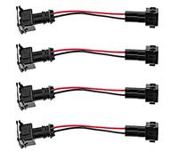 4Pcs OBD2 TO OBD1 EV1 Fuel Injector Adapter Conversion Harness Replacement for Honda Acura
