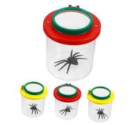 4pcs Observer Outdoor for Exploration Tool Lizard Catcher Research Container Observation Tool Specimen Container Jar Plastic
