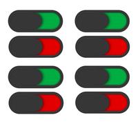 4pcs Occupied Sign for Toilet Door Simple Practical Signboard for Home Bathroom Easy Installation Organic Material for Offices Shopping Malls (8 PCS)