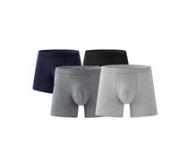 4PCS Octipa Men's Ultra-Absorbent Incontinence Boxer Briefs, Men’s Incontinence Pants High Absorbency Boxer Brief, Washable Reusable Leakproof Protective Pants, Leakproof Cotton Briefs for Men (AA)