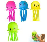 4pcs Octopus Water Balls, Multicolored Octopus Floating Pool Toys Soft Bath Octopus Splash Bath Toys for Swimming Pool, Summer Beach (A-4pcs)
