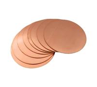 4Pcs-OD0.39"-7.87"/Thickness 0.5-5mm Round Copper Sheet Round Circle Disc Copper Metal Stamping Blanks for Metal Stamping and Jewelry Making (0.5 * 80mm)