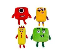 (4PCS/ONE OF EACH) Numberblocks Plush Toy Soft Number Blocks Dolls