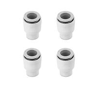4Pcs One-Touch Fitting, 10mm Professional Push Fit Female End Cap for Air Pipe Water