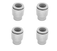 4Pcs One-Touch Fitting, 12mm Professional Push Fit Female End Cap for Air Pipe Water