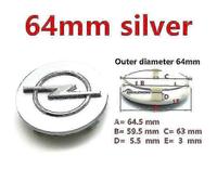 4pcs Opel 56mm 59mm 60mm 64mm 68mm Car Wheel Center Hub Caps Black Silver Rims Covers Auto Logo Badge Emblem Parts Accessories Wigslar 4pcs 64mm Si...