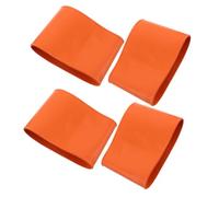 4pcs Orange Rubber Diving Cuff Loop for Wetsuit Sleeve Holder | Textured Grip, Anti-slip Hold with Thermal Support, Quick-fit Ring for Snorkeling and Training